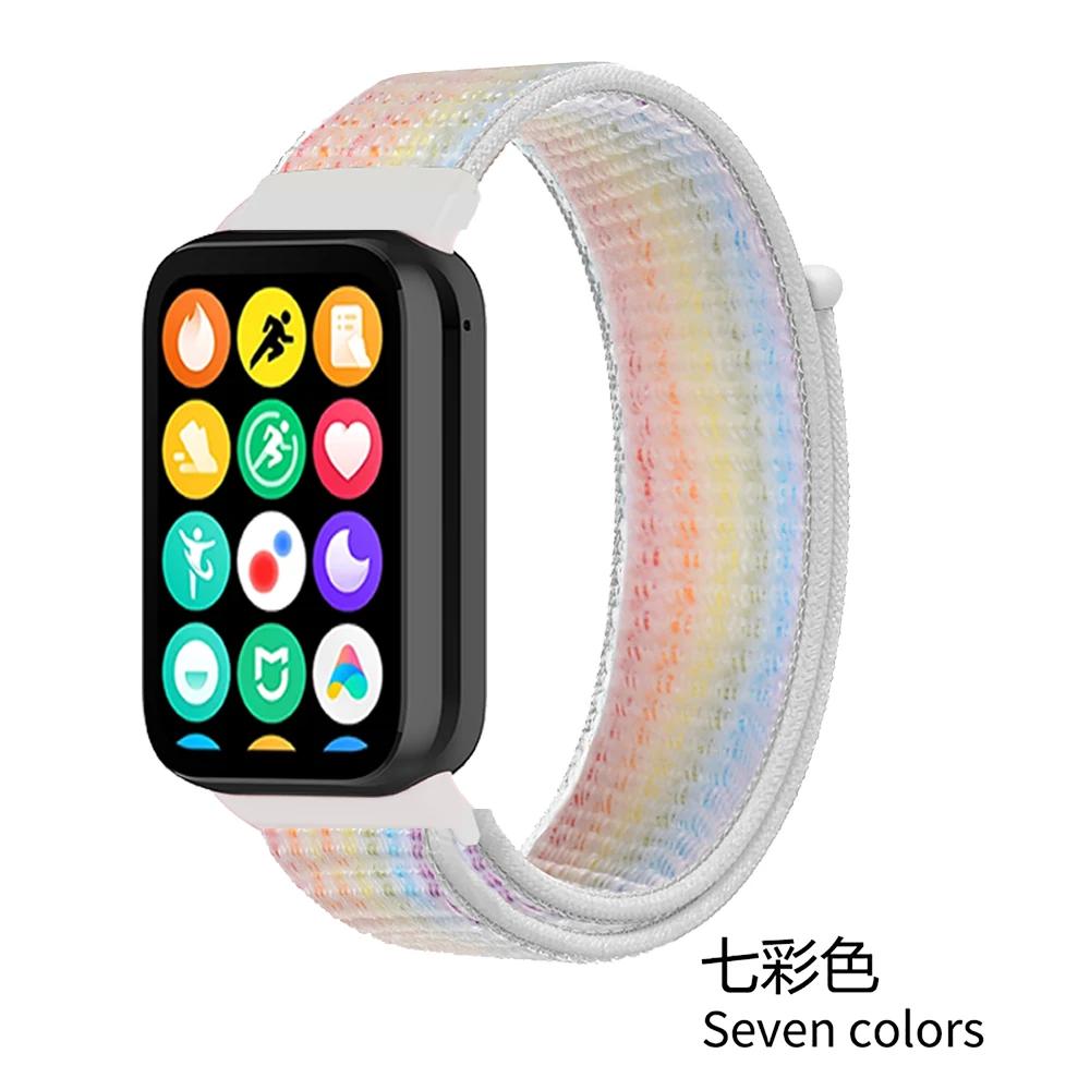 Нейлоновый ремешок-петля для Xiaomi Mi Band 9/8 Pro Аксессуары для браслета Ремешок для Redmi Watch 5/4 Ремень Умные часы Запасной ремешок на запястье