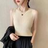 New Fashion Summer Women Tops Blouse Slim Silk Sleeveless Women Tee Shirt Ice Plus Size White T-Shirt Woman Fashion New