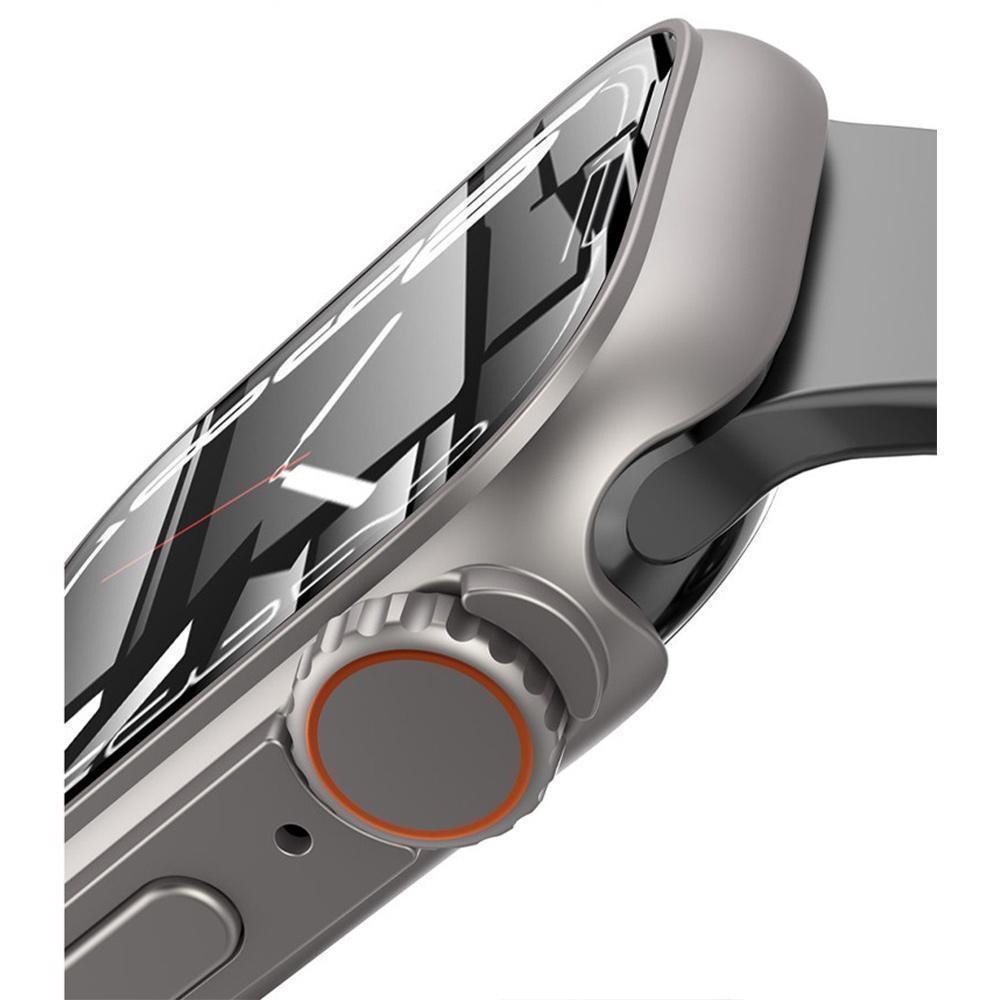 Корпус из закаленного стекла + чехол для часов ПК для Apple Watch 8 7 45 мм 41 мм 44 мм 40 мм Обновление до Apple Watch Ultra 49 мм Защитный бампер-экран