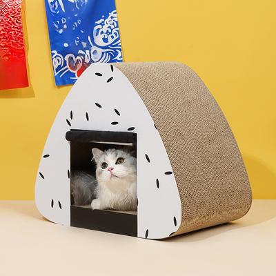 Доска для царапания кошек Износостойкая вертикальная когтеточка для кошек Креативная доска для стачивания когтей, не оставляющая крошек Рифленое гнездо для кошек
