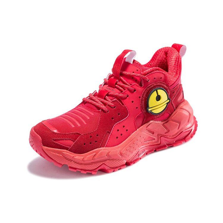 Mizuno Genesis Machine Удобная амортизация Нескользящие Прочные Дышащие Полувысокие Повседневные Кроссовки Унисекс Повседневные Кроссовки Красные D1GH200303