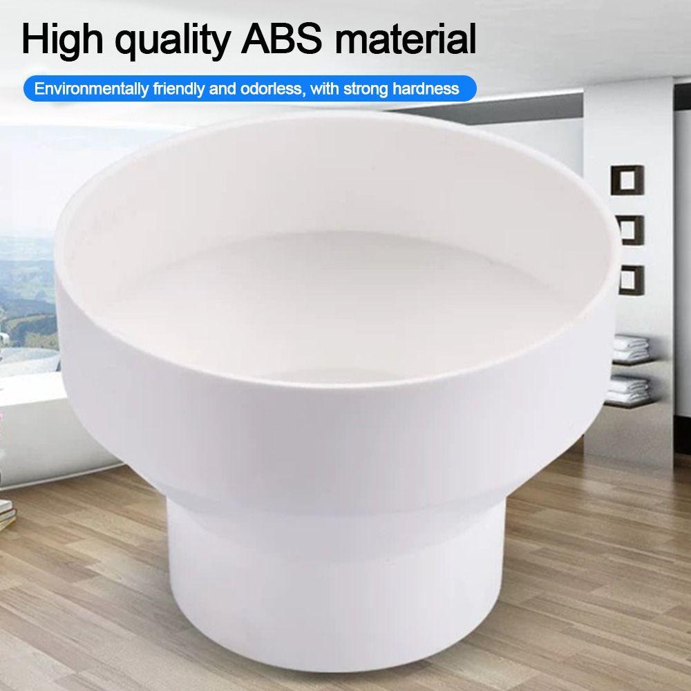 New ABS Exhaust Pipe Reducer Adapter White Portable Ventilation Pipe Fittings Ventilating Pipe Connector