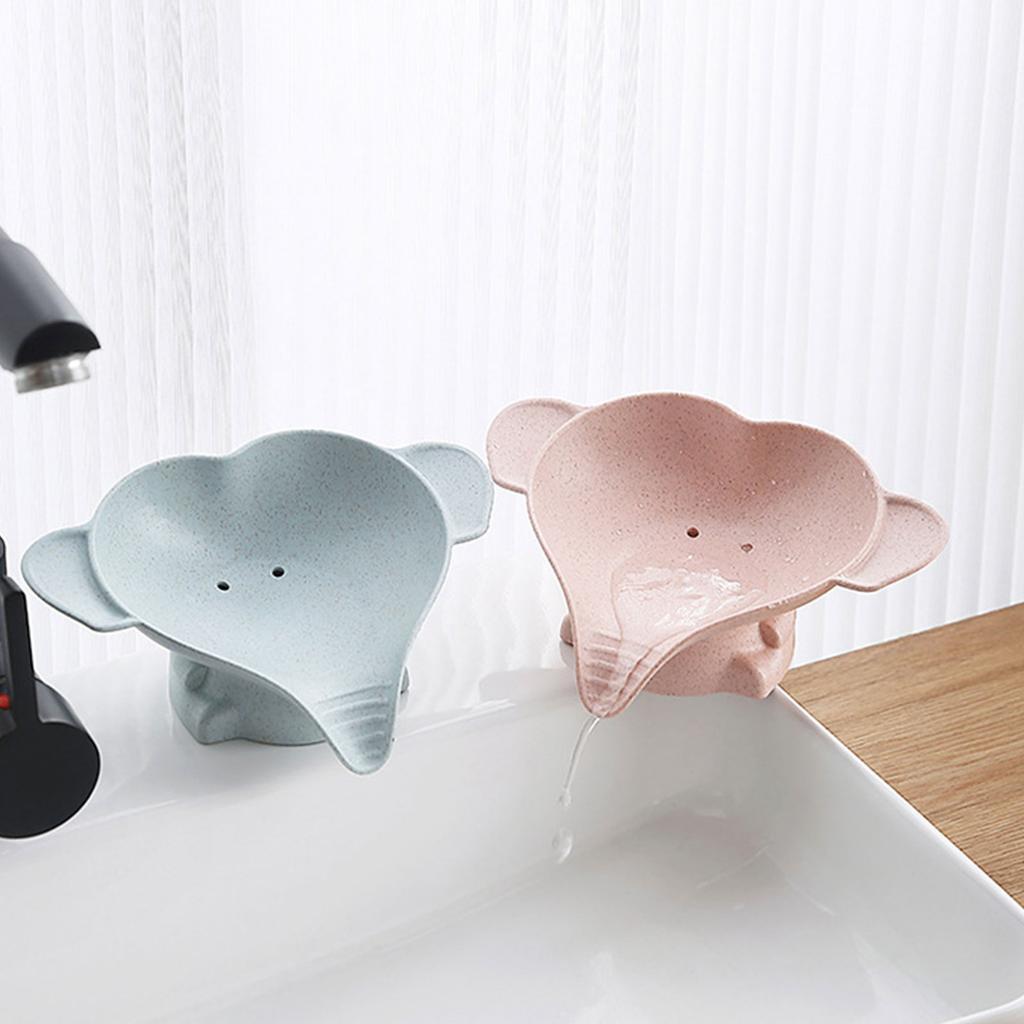 Мыльница в виде маленького слона, мыльница из ПП-пшеничной соломы для мытья рук детей, мыльница 2 шт.
