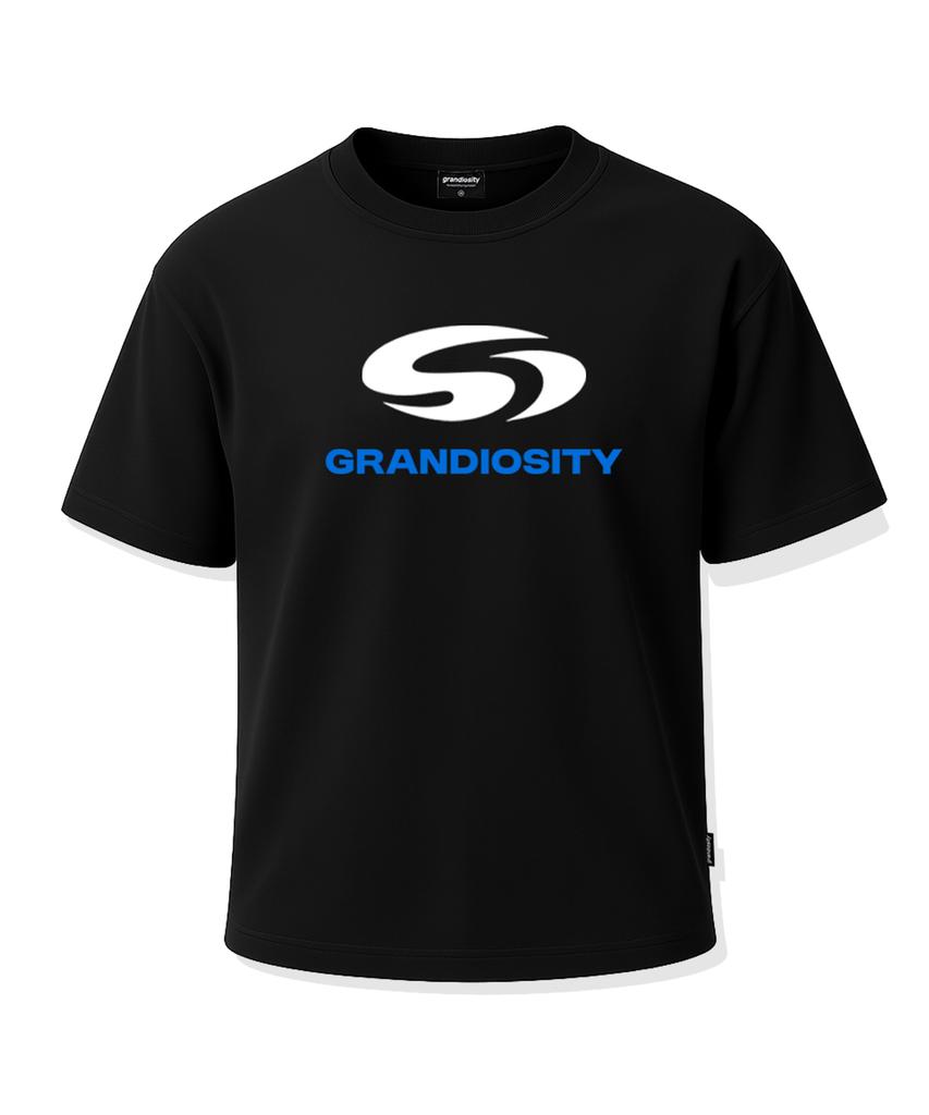 GRANDIOSITY [Спортивная одежда] Футболки с большим основным логотипом (2 цвета)