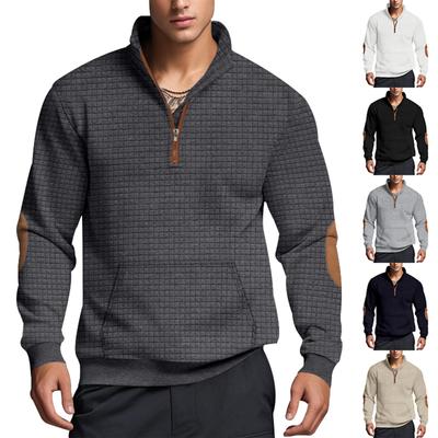 Мужская толстовка, свободная однотонная уличная теплая дышащая футболка, топ