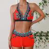 Женское бикини, сексуальный купальный костюм с высокой талией, пляжный купальник, женский летний купальник