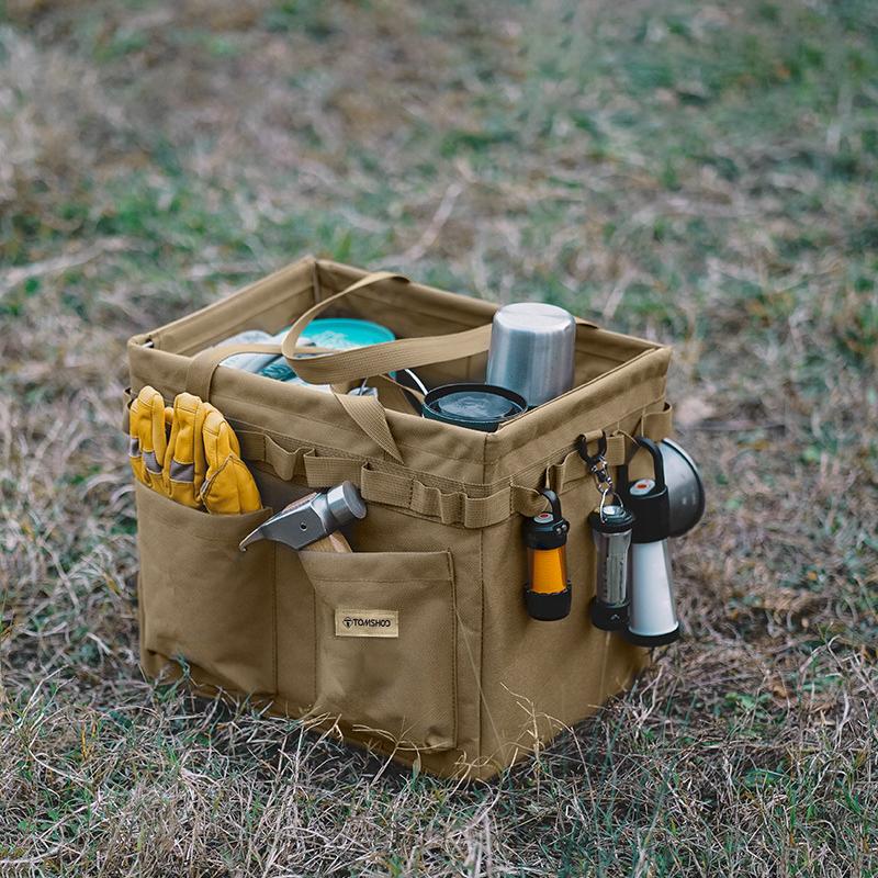 TOMSHOO Сумка для инструментов для кемпинга, складная сумка для хранения инструментов для кемпинга, коробка, кейс для переноски