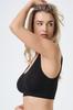 Soft Women's Bra Without Wires and with Smooth Cups, Black Soft Women's Bra Without Wires and with Smooth Cups, Black