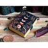 Moon Phase Vintage Leather Journal for Men & Women 200 Pages of Antique Handmade Deckle Edge Paper, Leather Sketchbook,