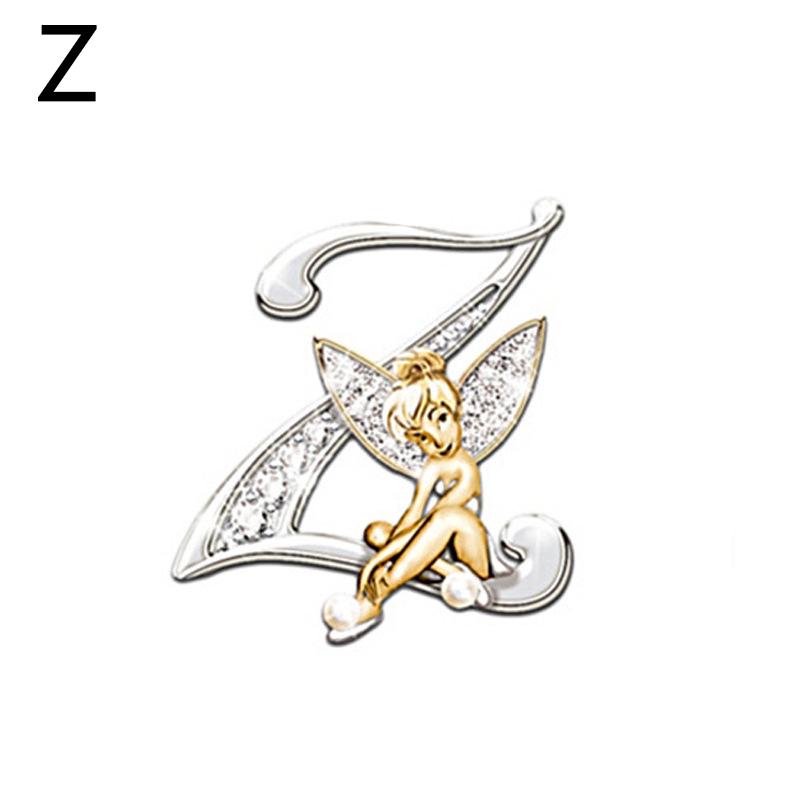 1PC Fashion Brooches Alphabet A-Z Corsage Handmade Gift Exquisite Jewelry Accessories KTY