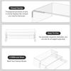 3/6/9 Pcs Acrylic Display Stand U Shape Cake Doll Display Stand Stackable Cosmetic Bag Jewelry Storage Shelf for Figure Cosmetic