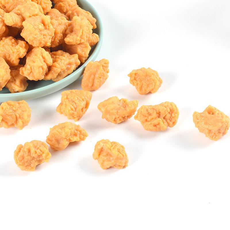 Artificial Chicken Popcorn Model Realistic Food Simulation for Party Decoration Kitchen Scene Display Props Set