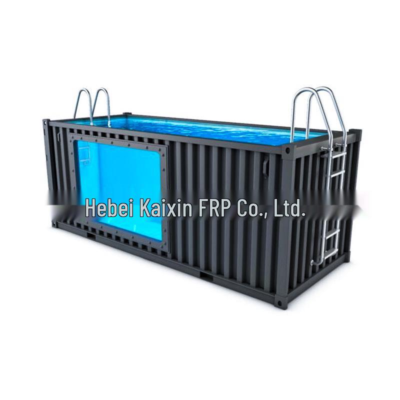 Villa Homestay Outdoor Fiberglass Container Swimming Pool with Constant Temperature Control