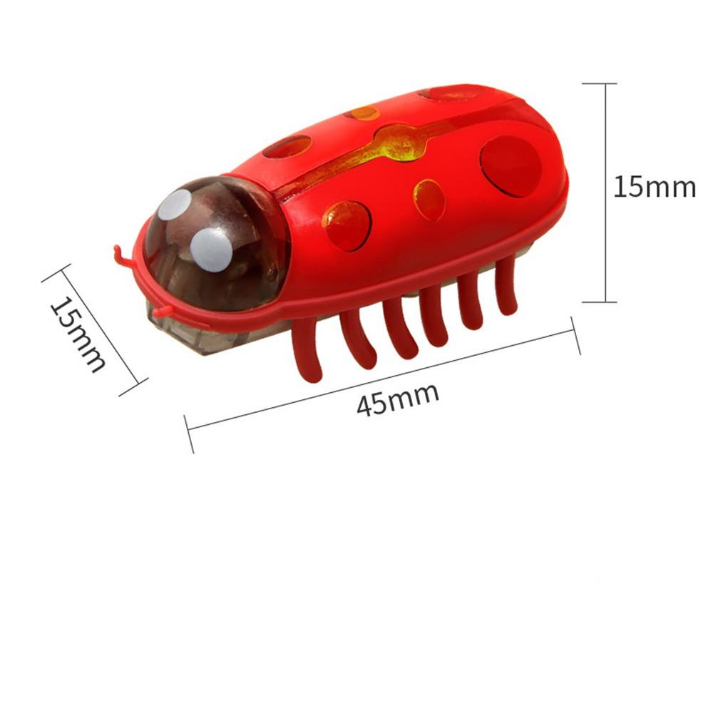 Игрушки для домашних животных, интерактивная мини-электрическая светящаяся игрушка-жук, игрушка для кошек, побег из препятствий, автоматическая флип-игрушка, вибрационный жук на батарейках