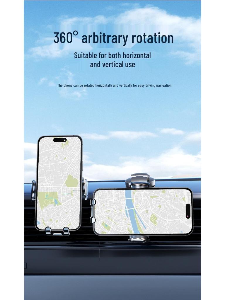 D6 Автомобильный держатель для телефона на воздуховоде - Премиальный механический кронштейн для навигации