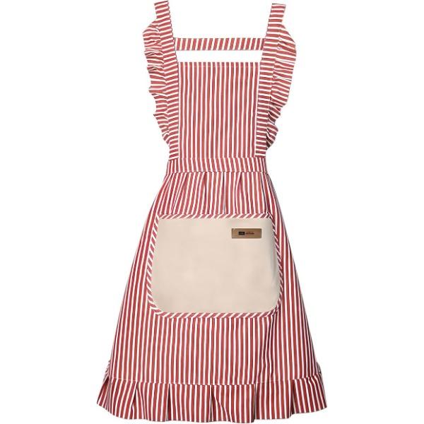 Фартук для кухни для женщин и девочек - 2 шт. Фартуки для готовки с кружевными карманами и шнурами, маслостойкие, устойчивые к пятнам, из хлопка и льна, кораллового флиса для готовки, выпечки, барбекю