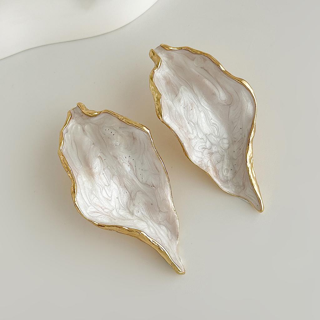 Эффектные Многослойные Серьги-Гвоздики с Акриловым Диском для Женщин, Модные Геометрические Белые Крупные Серьги с Бахромой.