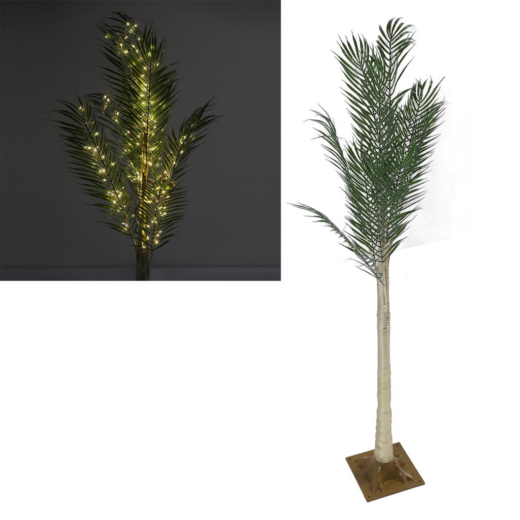 Искусственно освещенная пальма с 165 светодиодными бусинами 5 футов светящаяся искусственная пальма для патио тропическая