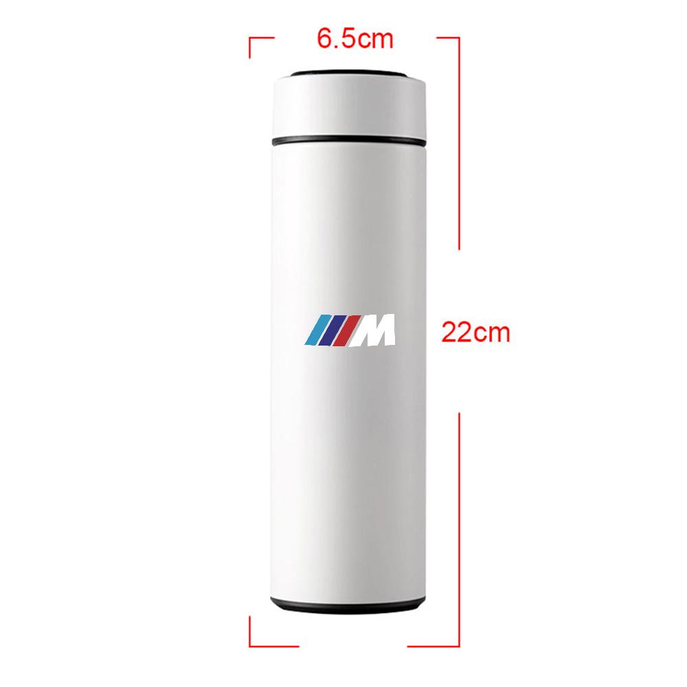 1pc For BMW Performance M Thermos Bottle Smart Cup With Temperature Display 304 Stainless Steel Vacuum Insulated Intelligent Cup