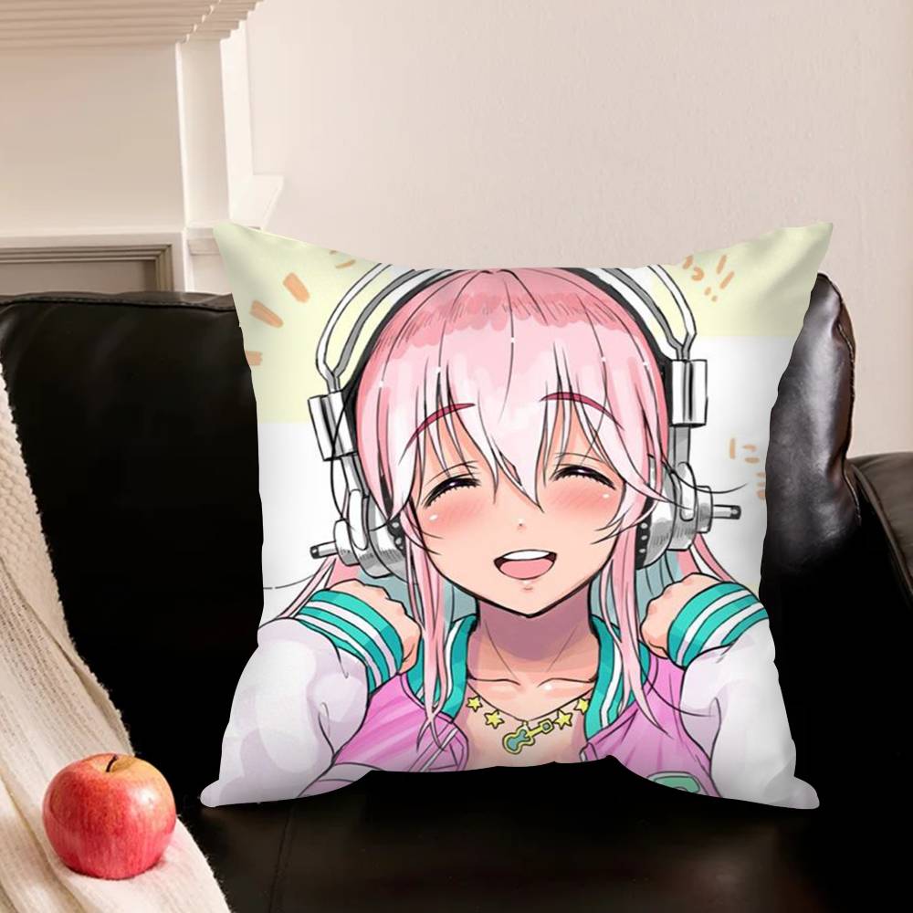 S-Super S-Sonico-O Различные размеры Квадратная наволочка Для автомобиля Дома Спальни Декор