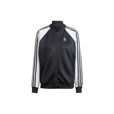 Оригинальная спортивная куртка Adicolor Classics SST, женские топы с тремя полосками и цветными блоками, черные IK4026