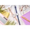 Angel Heart Women's Flowery Time Watch Featuring Kanna Hashimoto, Solar, OA25S-NV-AM, Blue Leather
