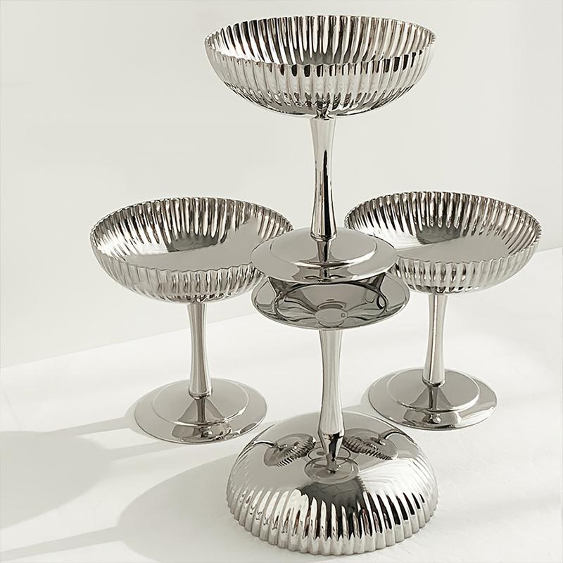 1 шт. Десертная чашка Минималистичная из нержавеющей стали Общежитие Пудинговая чашка Жаростойкая Чаша на высокой ножке Практичная Чаша для закусок Удобная