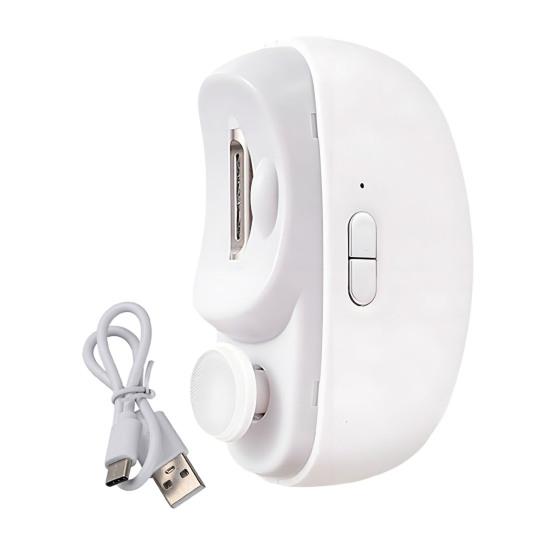 Портативная электрическая машинка для стрижки ногтей для детей, взрослых, пожилых людей, маникюрная пилка, кусачки для ногтей, полировщик, автоматический детский триммер для ногтей со светодиодной подсветкой