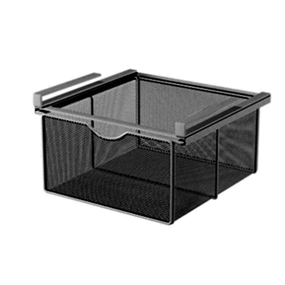 Steel Storage Rack with Hanging Storage Stationery Tabletop Small Item Office Supplies Organizer Under-Desk Dividers, Shelf, Under-Cabinet Rack,