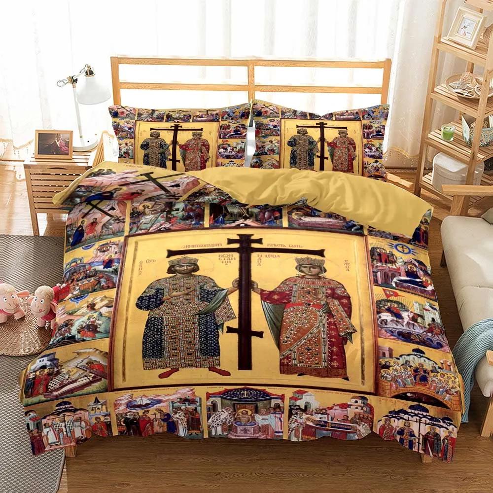 Принт Бохо Мандала Комплект Постельного Белья Размер Квин Египетские Комплекты Пододеяльников С Наволочкой Покрывало 2/3 ШТ Набор Покрывал Спальня