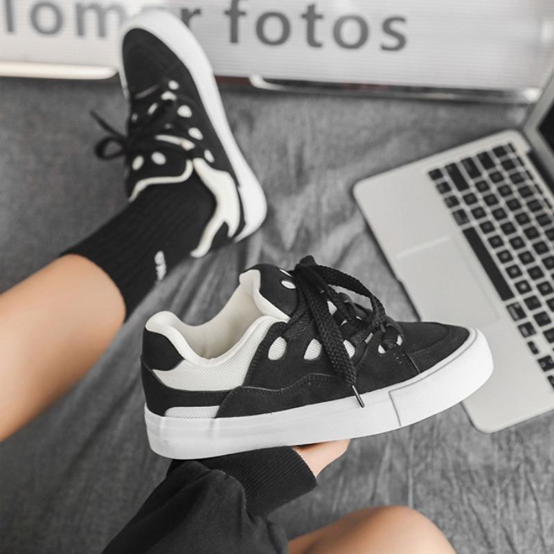 Chunky Sneakers Women 2025 Autumn Platform Casual Shoes Walking Flats Outdoor Fashion Cute Skateboard Shoes Zapatillas De Mujer