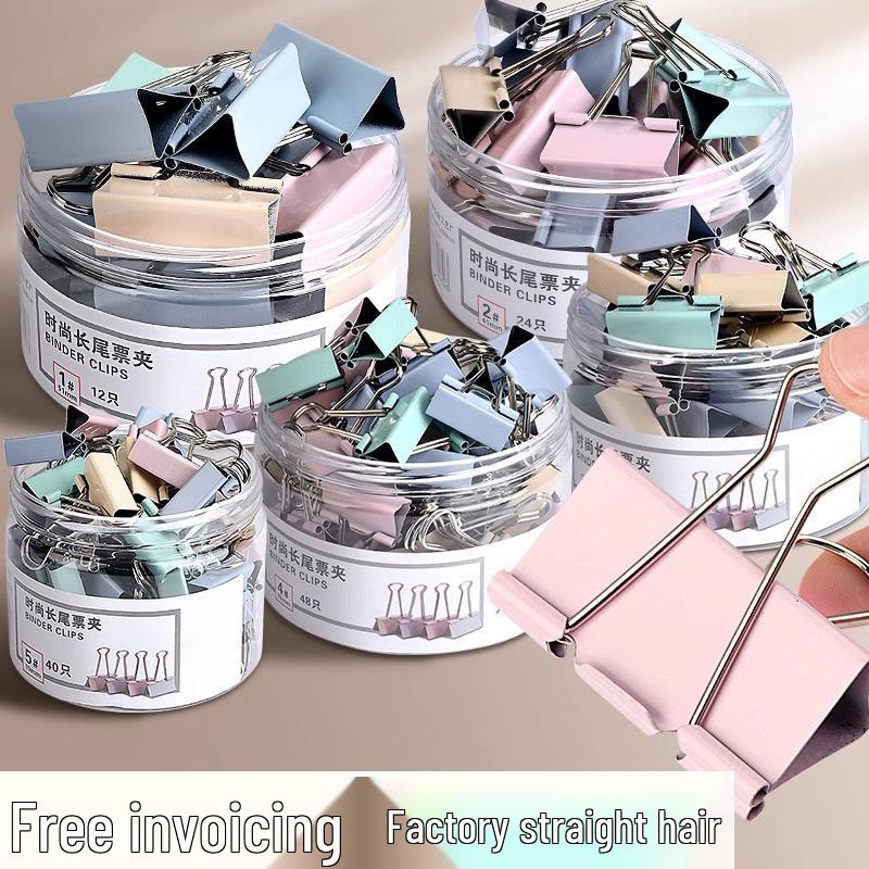 Зажим Моранди с длинным хвостом - Большой дизайн "Ласточкин хвост" и "Феникс" для бумаг и книг