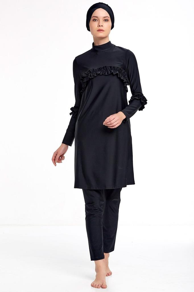 Женский Мусульманский Скромный Исламский Полный Чехол Буркини Пляжный Купальный Костюм Купальники Хиджаб Пляжная Одежда Купальник 