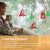 Hanging Swirl Decor Christmas Ornament for Decoration 24Pcs PVC Assorted