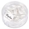 Perles blanches, 6x14 mm, boîte 25 pces