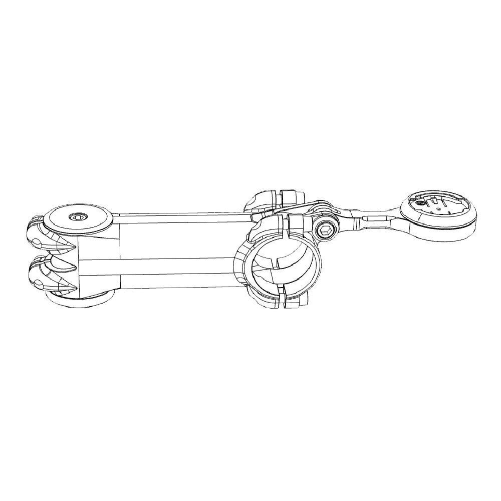 Крепление для велокомпьютера Адаптер для преобразования GP Тип HED3 для Адаптера [REC MOUNT] Wahoo/Pioneer [Только для преобразования] [GP-HED3-WAH]