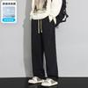 Весна и Осень новые драпированные прямые мужские повседневные спортивные штаны высокие универсальные свободные зеленые брюки мужские