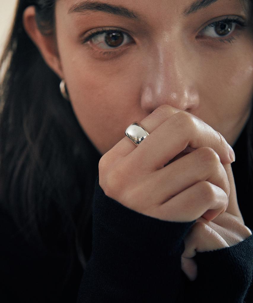 Verte [925 Silver] Cinq.Silver.218 / Grand Plein Ring