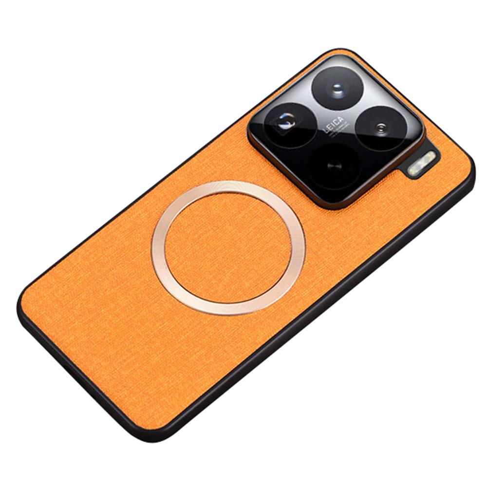 Чехол для Xiaomi 15 Pro, противоударный, ТПУ+Тканевая задняя панель, Магнитный чехол