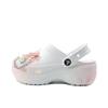 Classic Platform Clog EVA Pink Rabbit Rise Beach Travel Versatile Fashion Clogs for Men and Women White Pink
