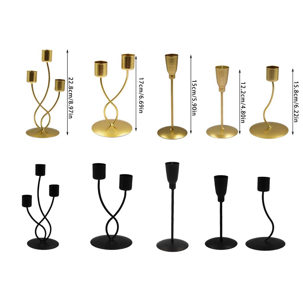 Элегантный металлический подсвечник в скандинавском стиле, декоративный железный конический подсвечник для домашнего стола, центральные украшения