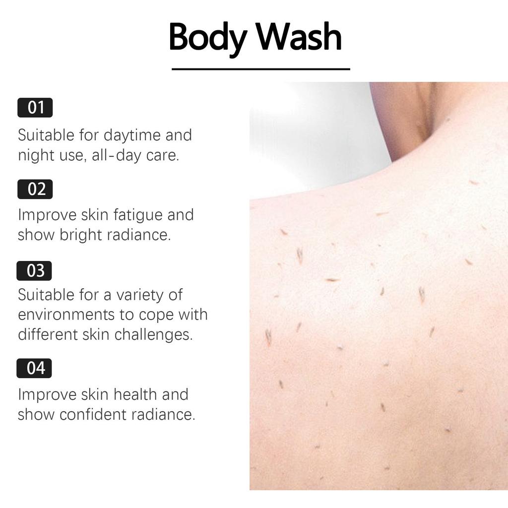 Нежный отшелушивающий гель для душа, очищающий гель для душа для тела, освежающий и увлажняющий, глубоко очищающий, дезодорирующий гель для душа 100 мл