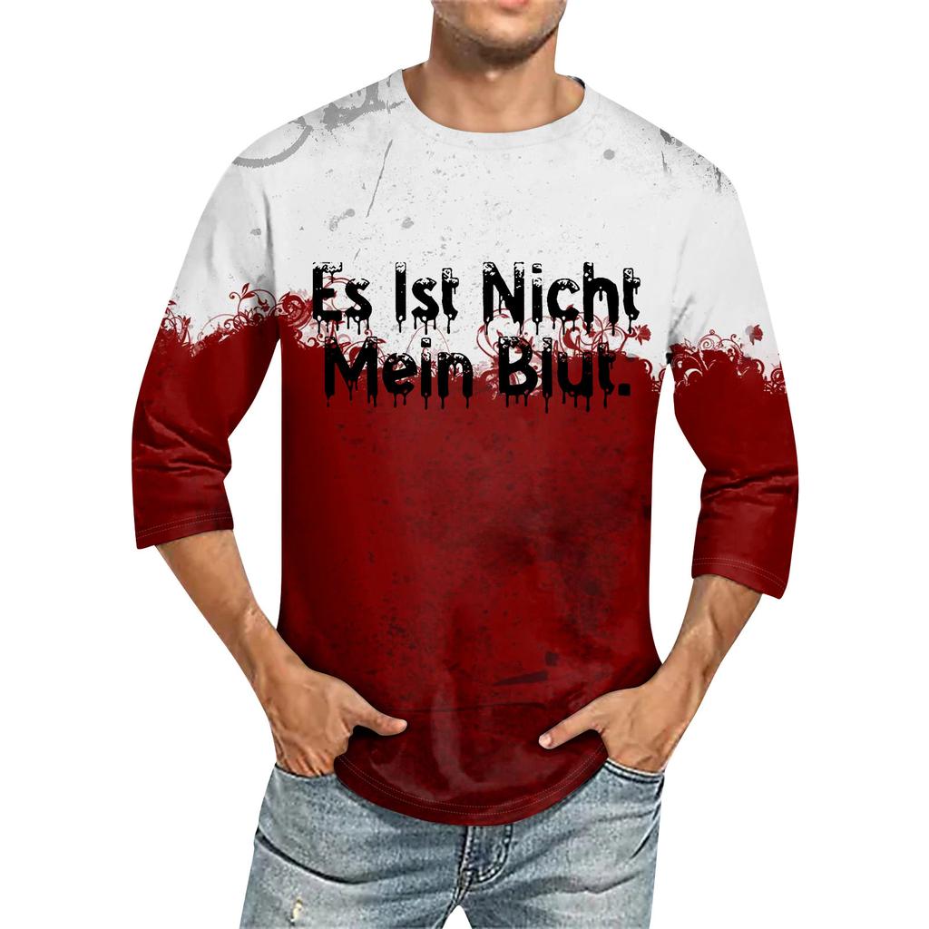 Men's T-shirt T-shirts Graphic Text Pool3D Printing Street Casual Short Sleeve Printed Clothing Basic