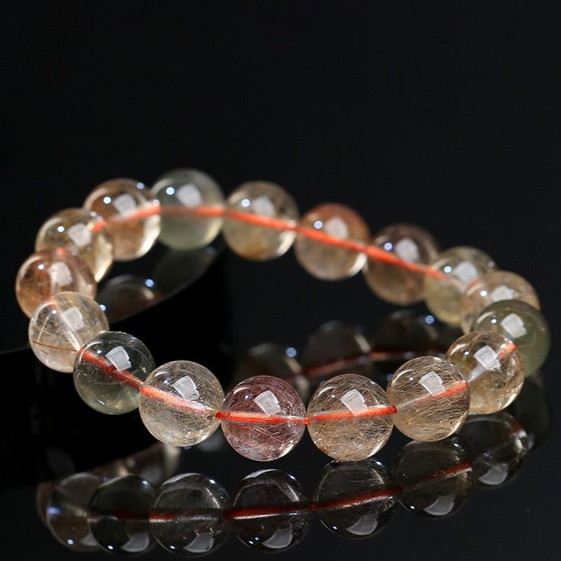 Hongchu Crystal Natural Venus Colored Copper Bead Bracelet 7A Colorful Copper Bracelet