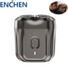ENCHEN Pocket Electric Shaver Mini 6 Washable Rotating Double Blade Razor Portable USB Rechargeable Shaving Barber Trimmer Men