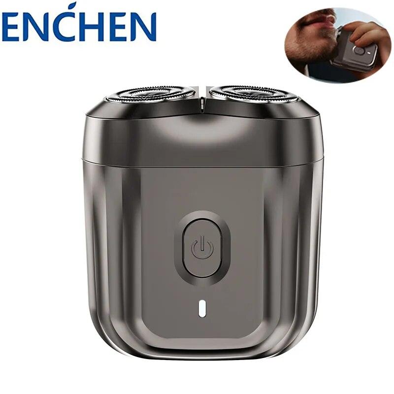 Xiaomi ENCHEN Pocket Electric Shaver Mini 6 Washable Rotating Double Blade Razor Portable USB Rechargeable Shaving Barber Trimmer Men