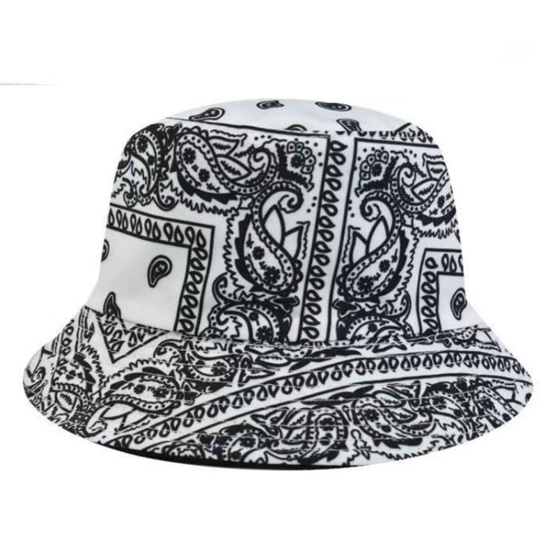 Ретро шляпа рыбака с цветком, уличная мода, складная шляпа для бассейна, двухсторонняя персонализированная шляпа от солнца, уличная шляпа