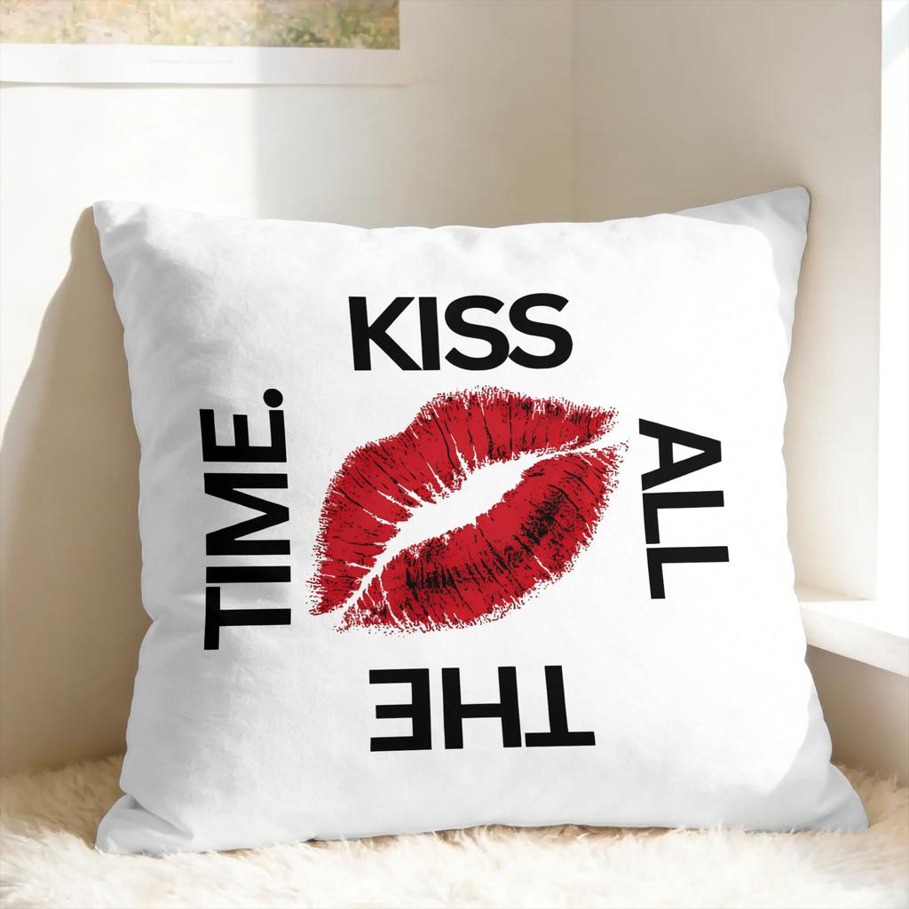 Наволочка для подушки Singer H-Harrys S-Styles Kiss Al the Time Удобная наволочка для дивана кушетки кровати гостиной Ретро Модная наволочка