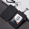 Multifunctional Zipper Work ID Card Holder with Lanyard Identity Access Staff Badge Multi-Card Bank Campus School Office Card Holder