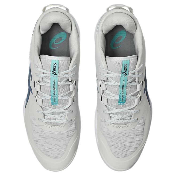 Asics Кроссовки Gel-Fastblaze для баскетбола, удобные, прочные, дышащие, низкие, мужские, светло-бежево-голубые, артикул 1063A087-105